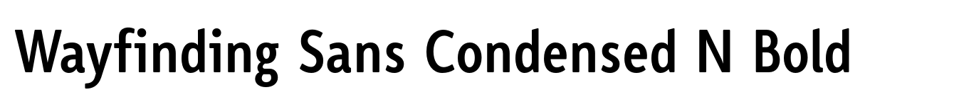 Wayfinding Sans Condensed N Bold